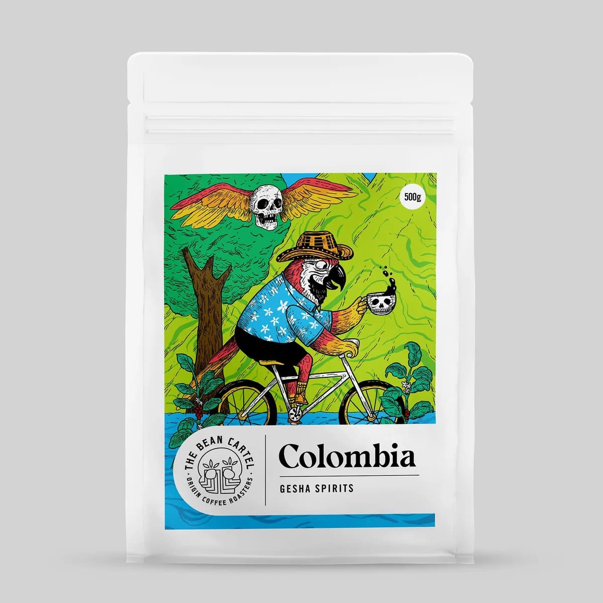 colombia – gesha spirits (semi-washed anaerobic), colombia coffee from the bean cartel coffee roasters