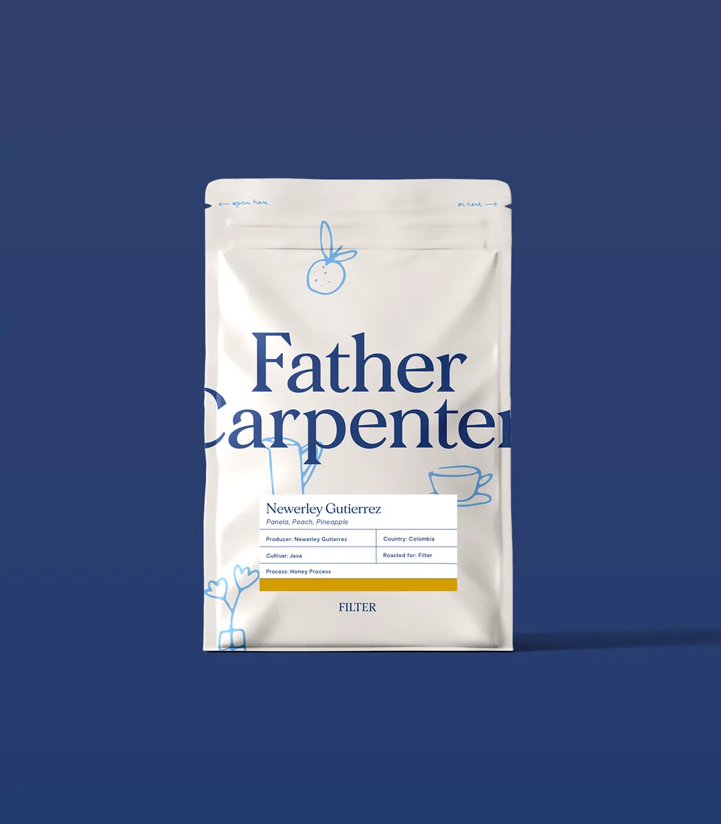 newerley gutierrez, colombia - filter, colombia coffee from father carpenter
