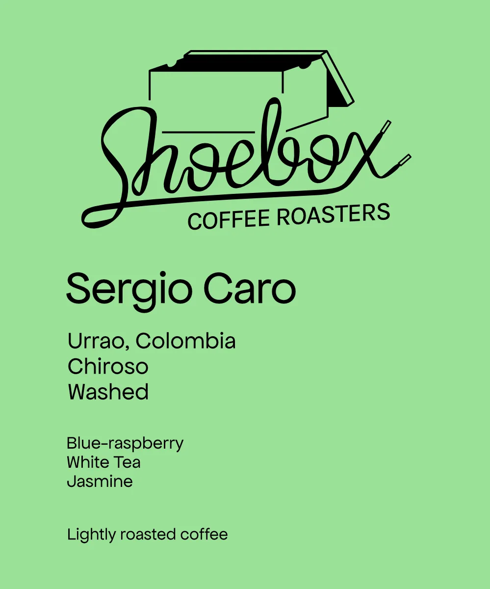 colombia sergio caro chiroso washed, colombia coffee from shoebox coffee