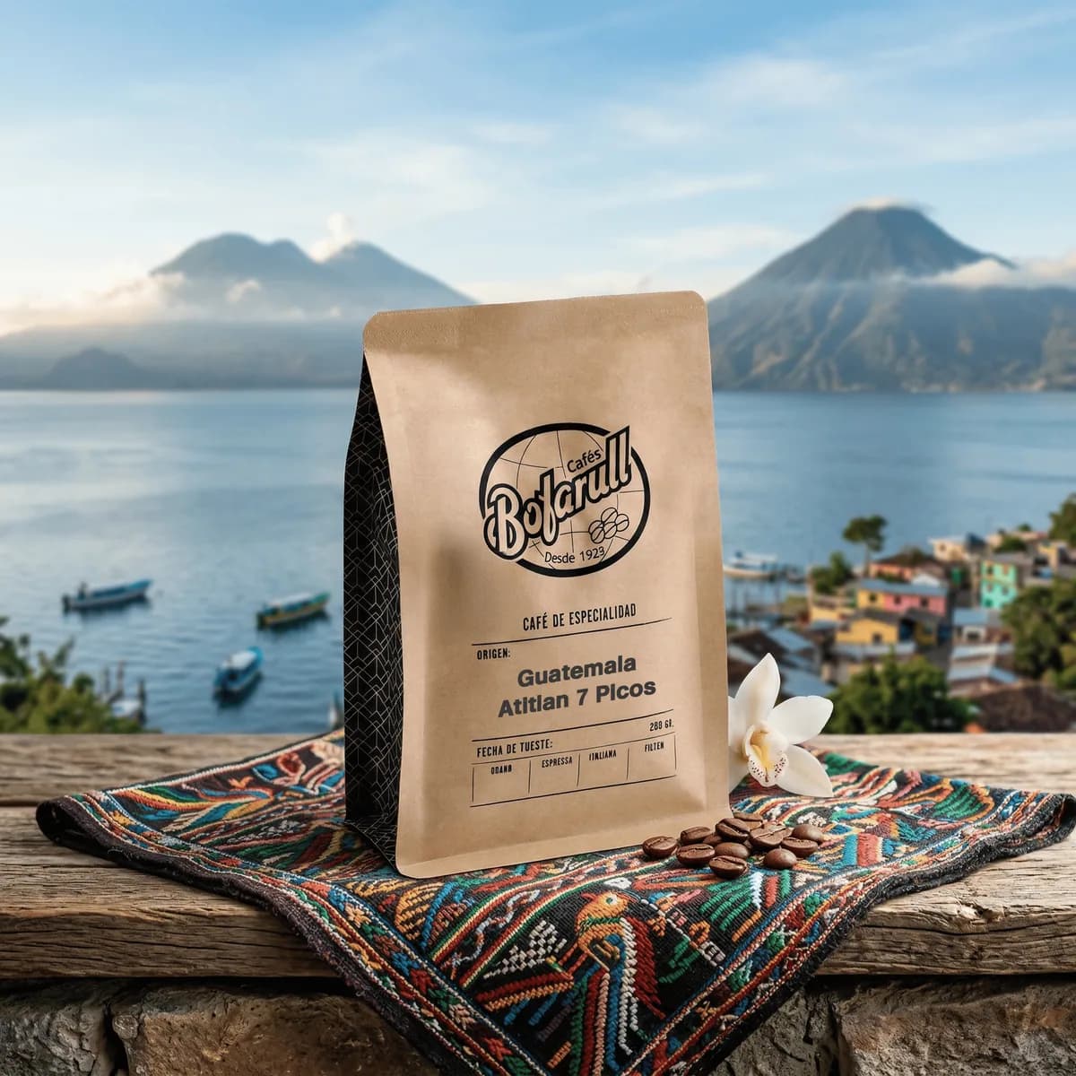 café guatemala atitlan 7 picos 250gr, guatemala coffee from cafès bofarull - café de especialidad