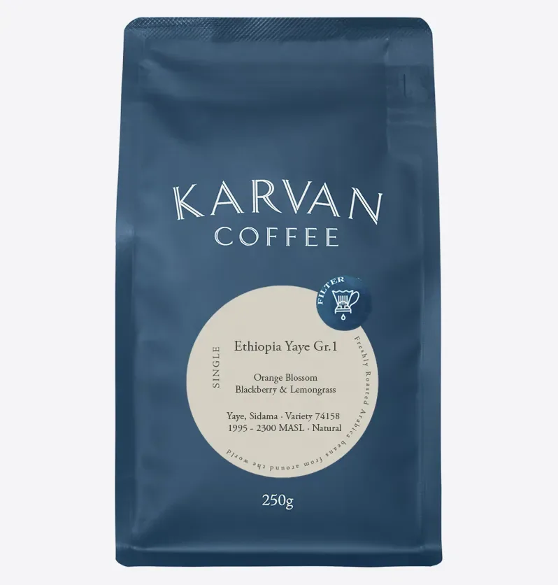 ethiopia yaye gr.1 | filter, ethiopia coffee from leaf bean machine