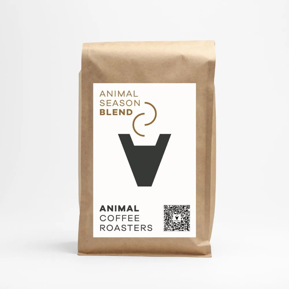 animal season blend expresso, colombia coffee from animal coffee roasters - café de especialidad - specialty coffee