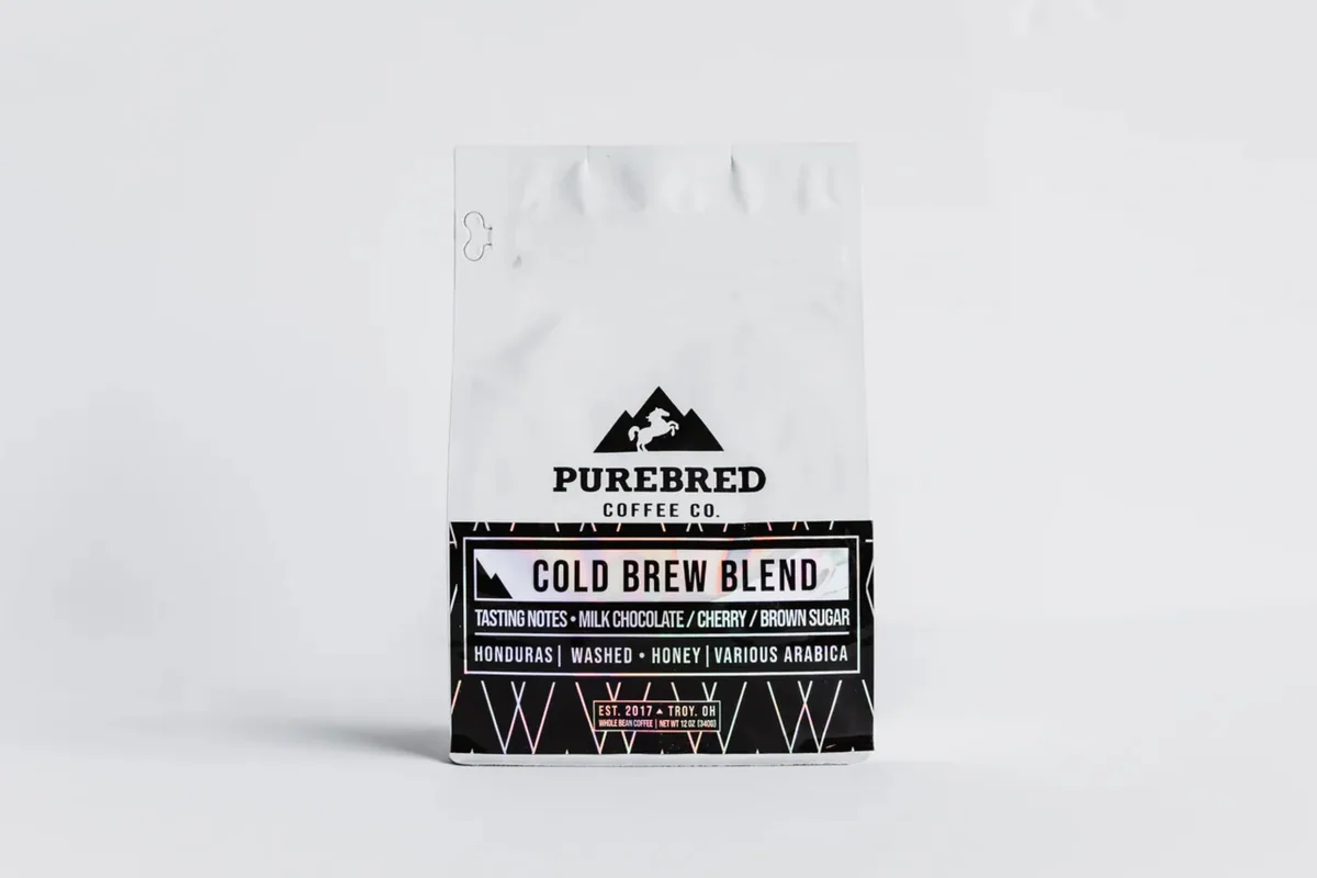 cold brew blend, honduras coffee from purebred coffee co.