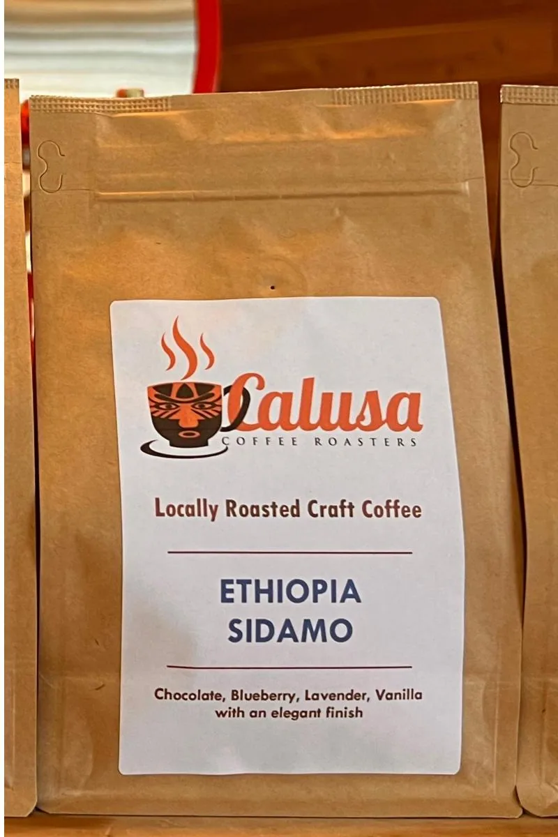 ethiopia sidamo, ethiopia coffee from calusa coffee roasters