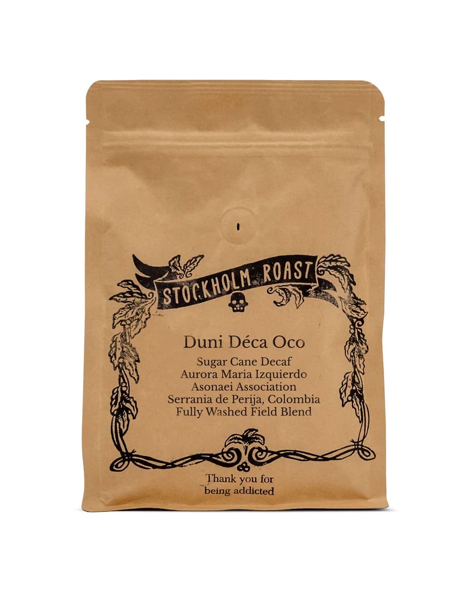 duni deca decaf colombia, colombia coffee from stockholm roast