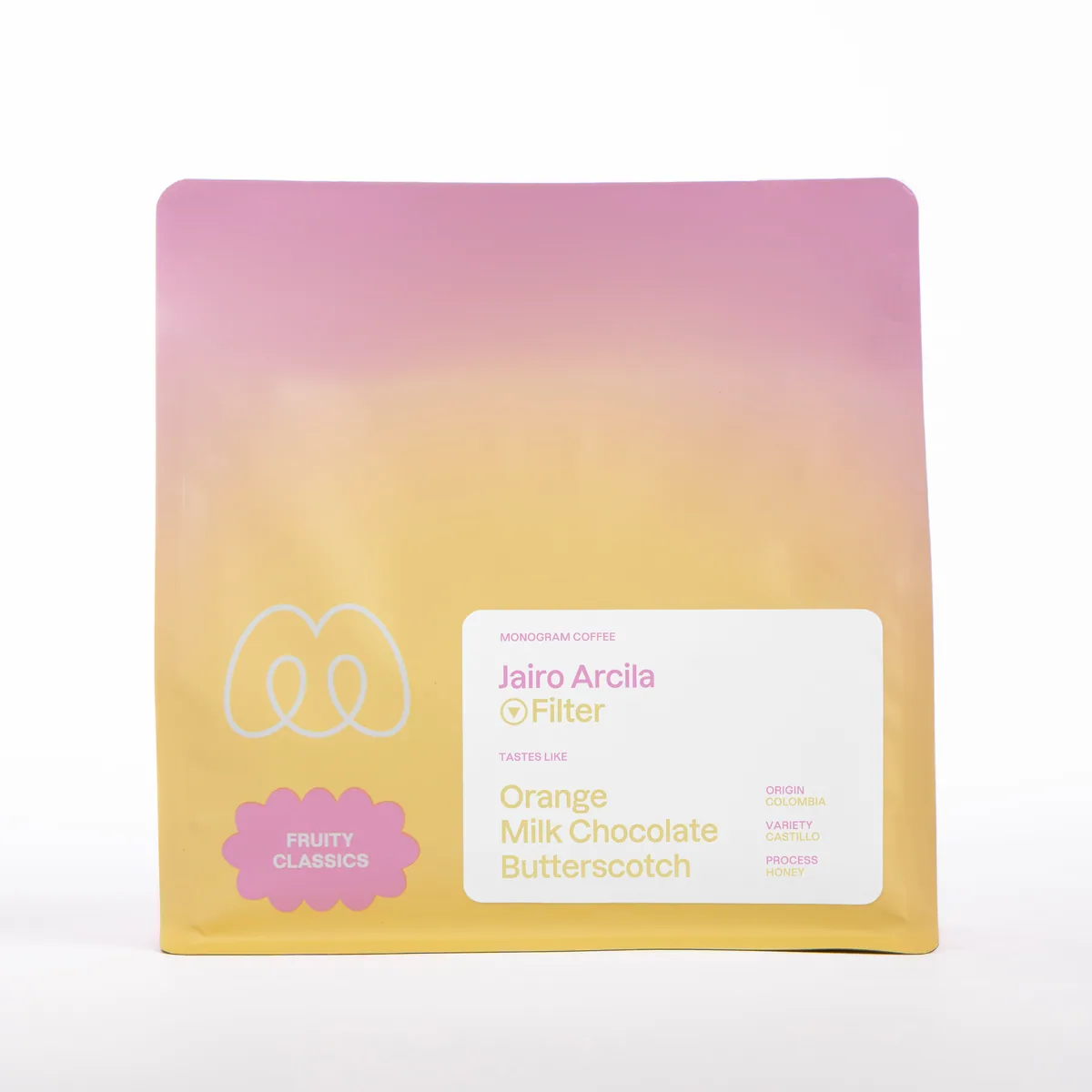 jairo arcila honey, colombia coffee from monogram coffee