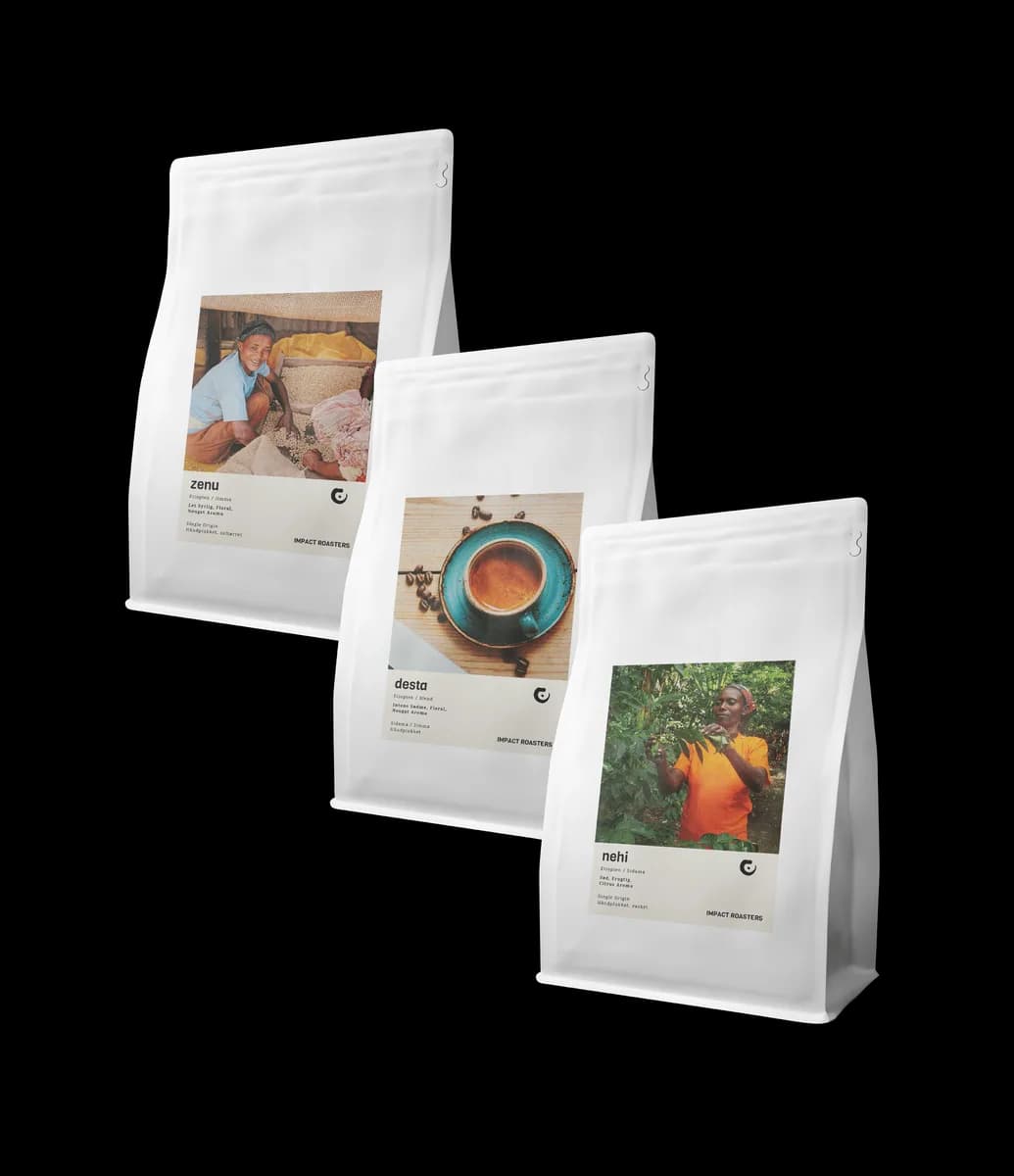 espresso trio – 3 x 200g dark roasted, ethiopia coffee from impact roasters