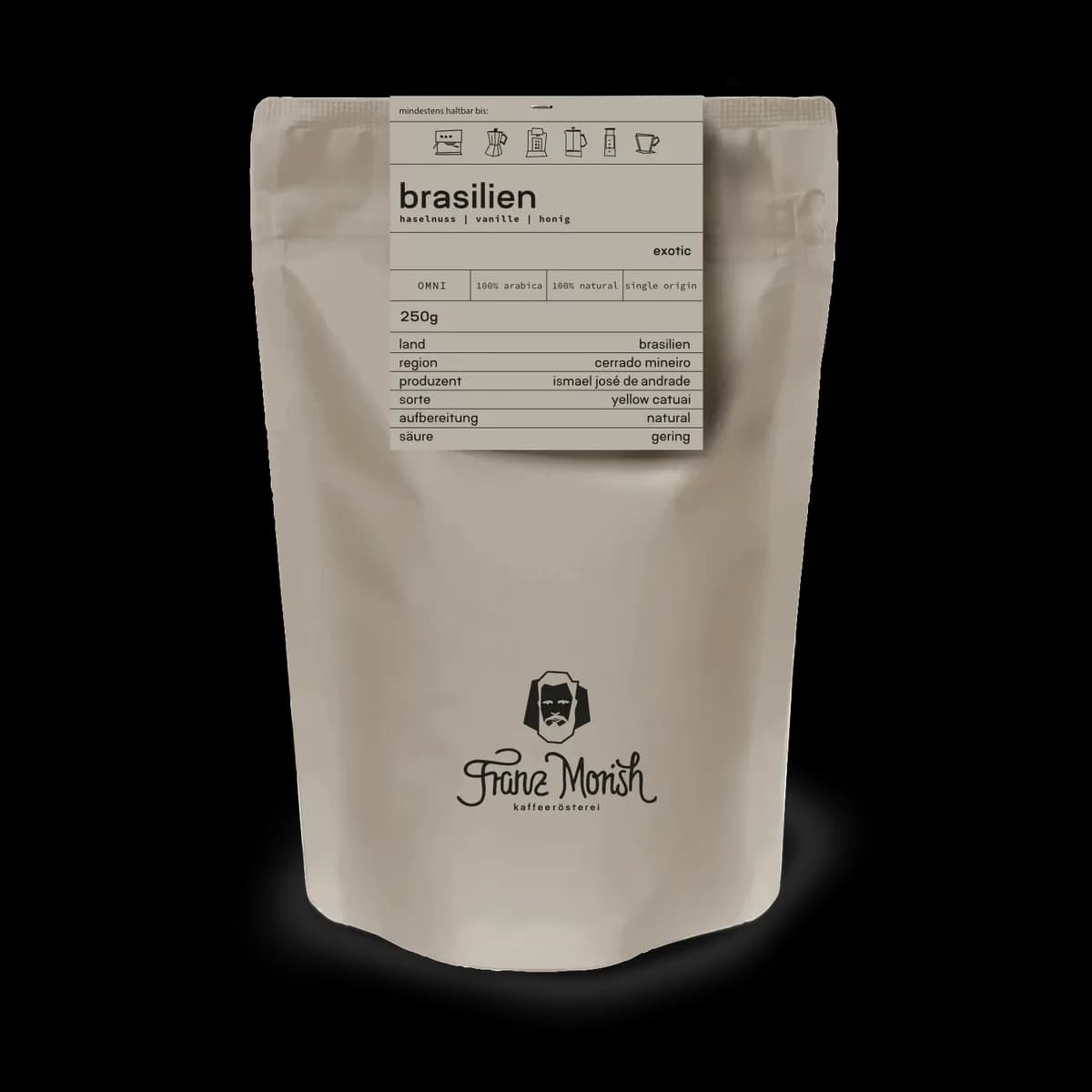 brasilien exotic - omni roast, brazil coffee from franz morish coffee roastery
