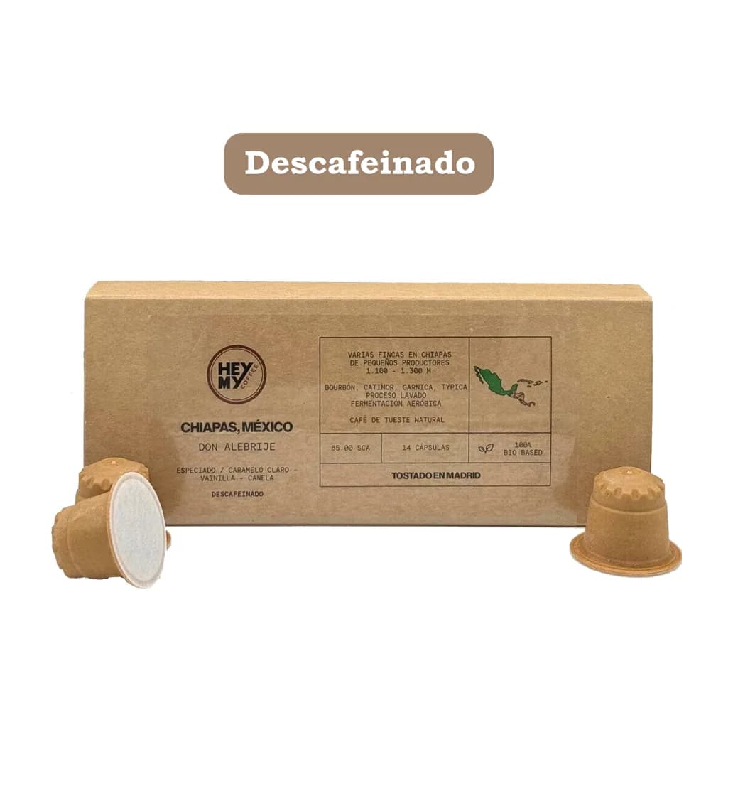 don alebrije | mexico (14 cápsulas) descafeinado, mexico coffee from hey my coffee - goya