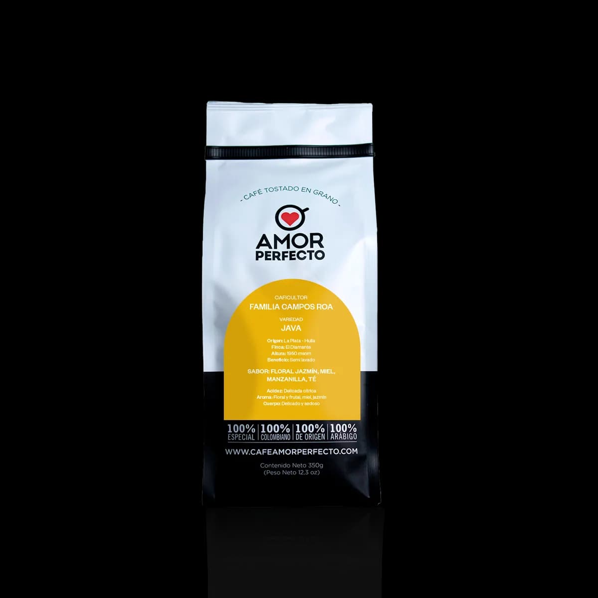 café campos roa java semi lavado 350 gr, indonesia coffee from amor perfecto