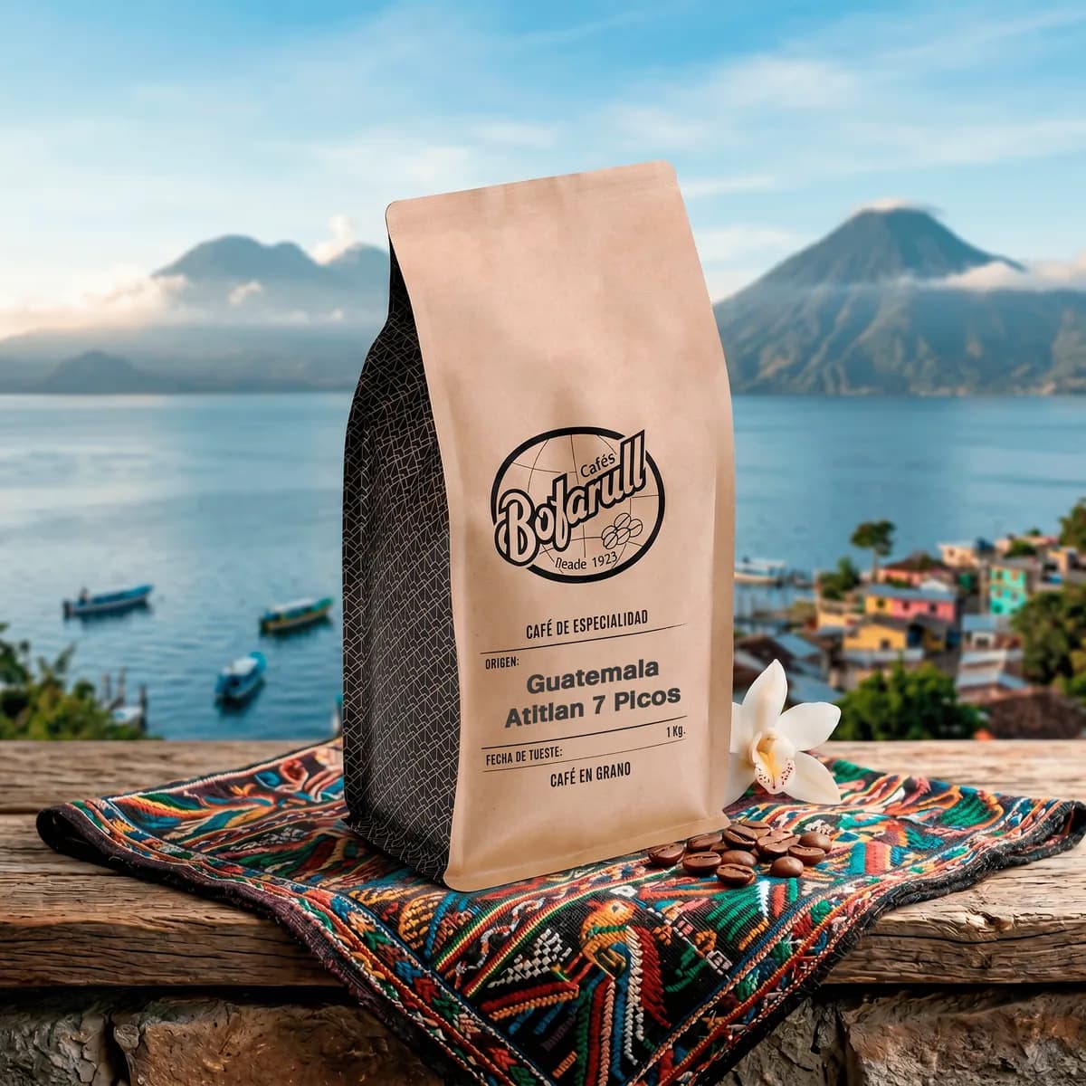 café guatemala atitlan 7 picos 1kg., guatemala coffee from cafès bofarull - café de especialidad