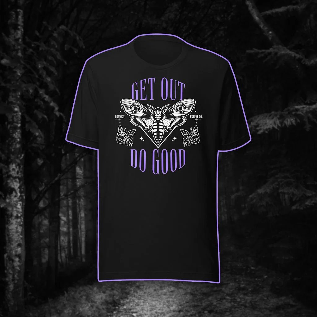 get out do good tee, honduras + nicaragua coffee from convict coffee company