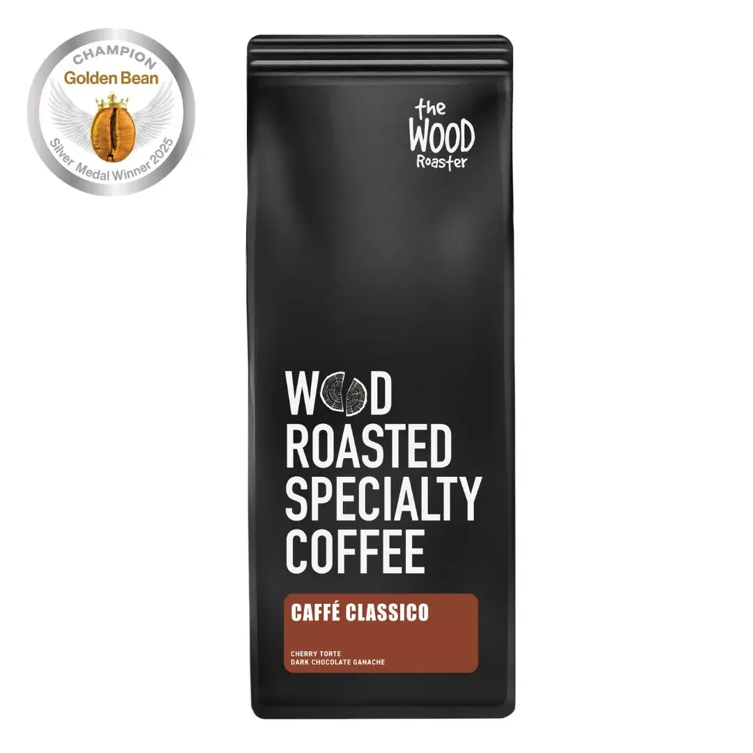 caffé classico, ethiopia + brazil coffee from the wood roaster