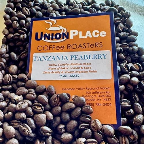 tanzanian peaberry, tanzania coffee from union place coffee roasters