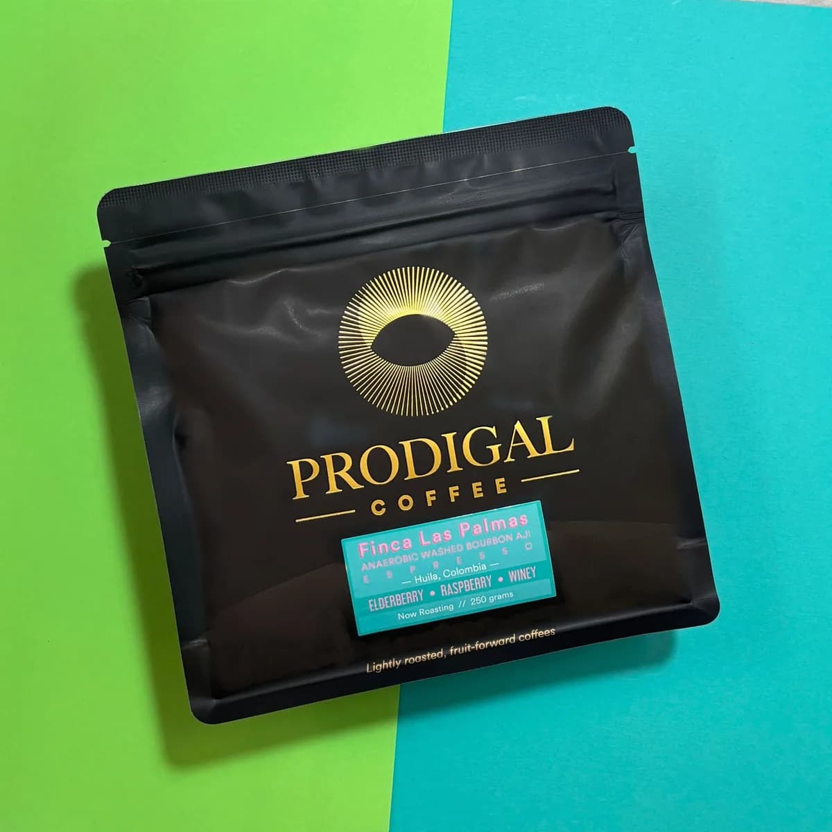 finca las palmas espresso, colombia coffee from prodigal