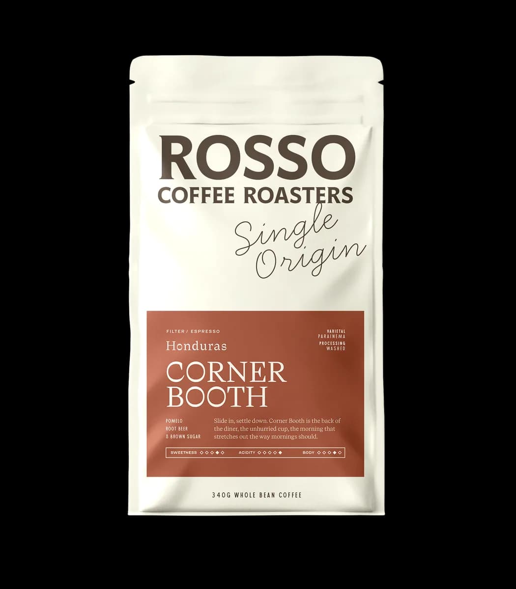 corner booth / honduras, honduras coffee from rosso coffee roasters