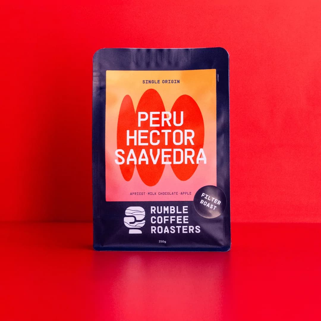 peru hector saavedra filter, peru coffee from rumble coffee roasters hq - local pickup only