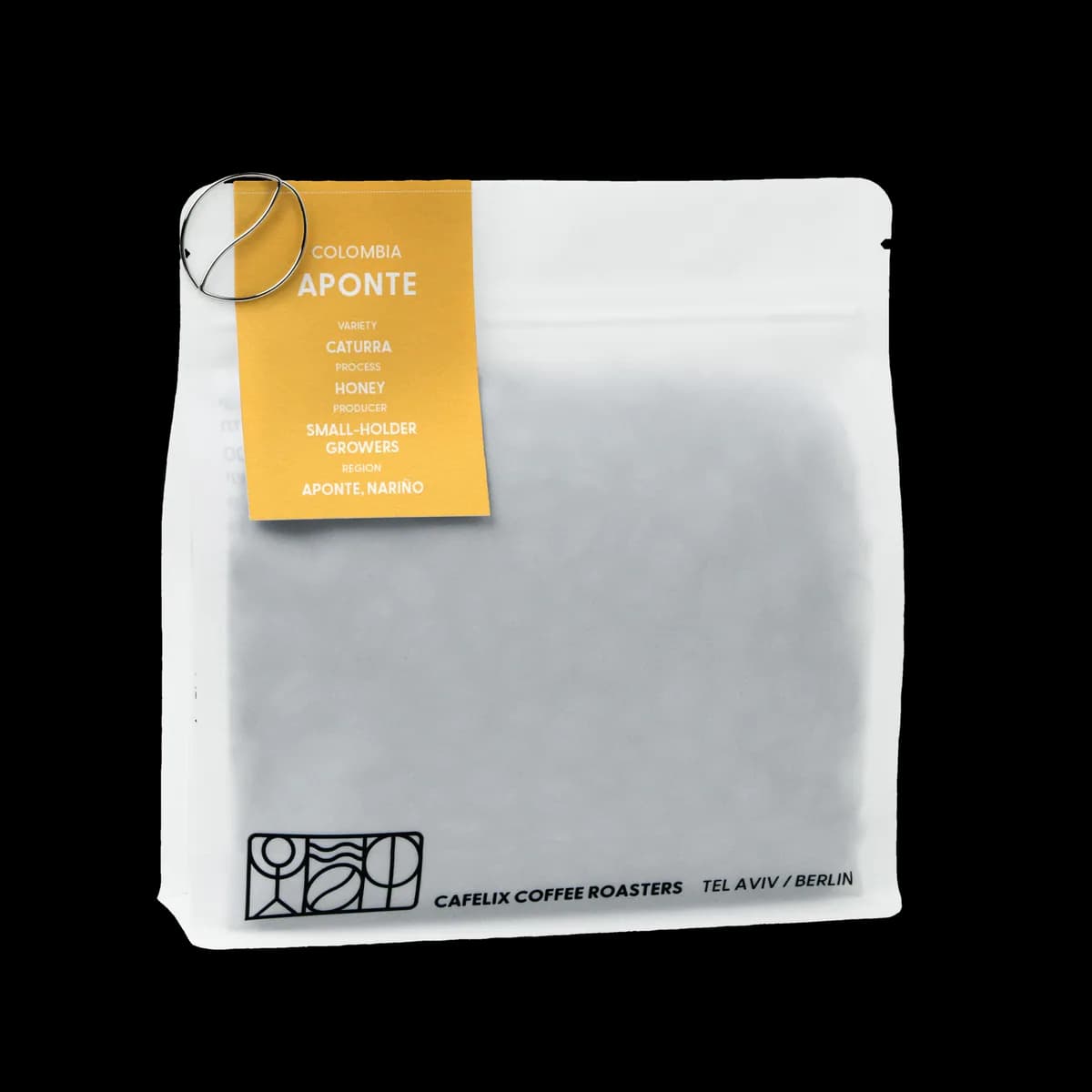 colombia, aponte - caturra, honey, colombia coffee from cafelix coffee roasters