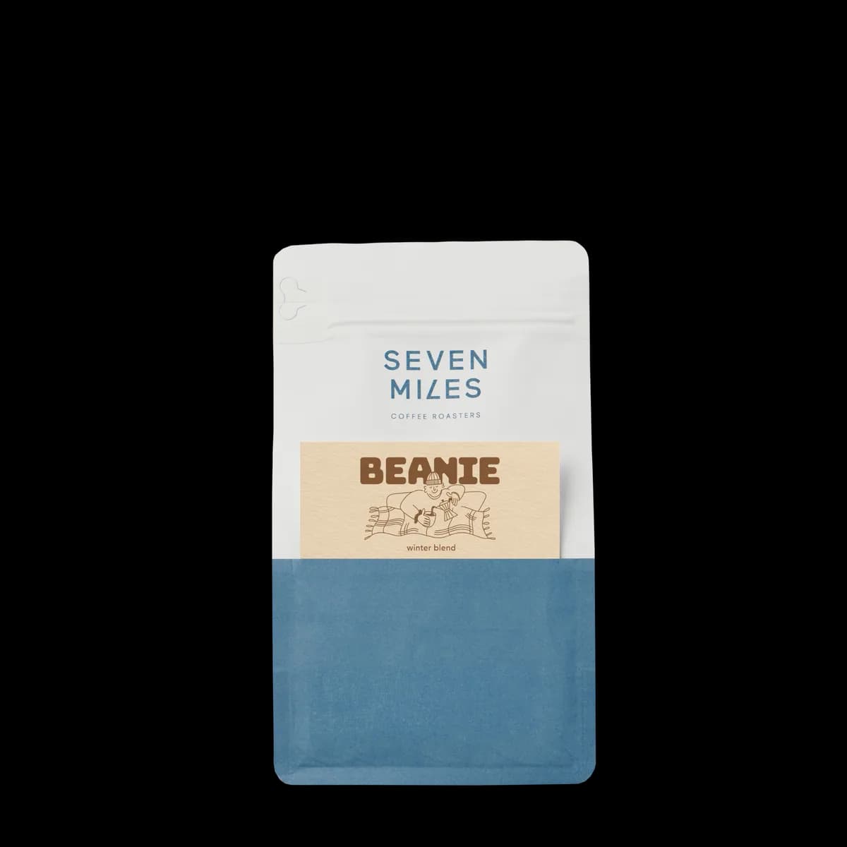 winter blend - beanie, peru + honduras coffee from seven miles roastery door