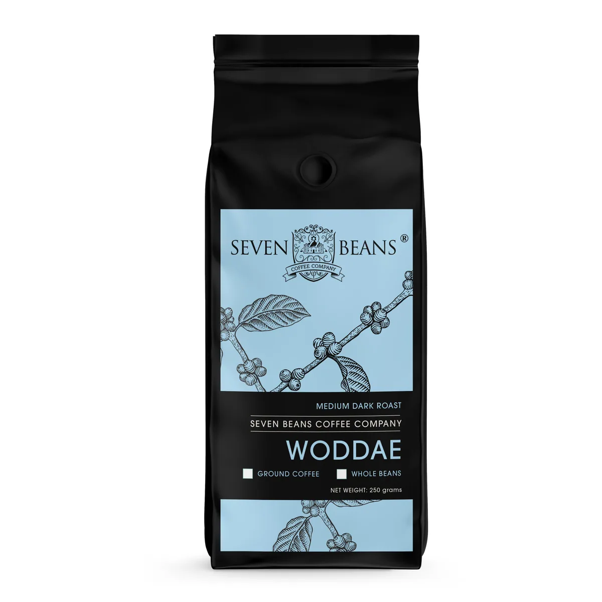 woddae coffee, india coffee from seven beans coffee company roastery