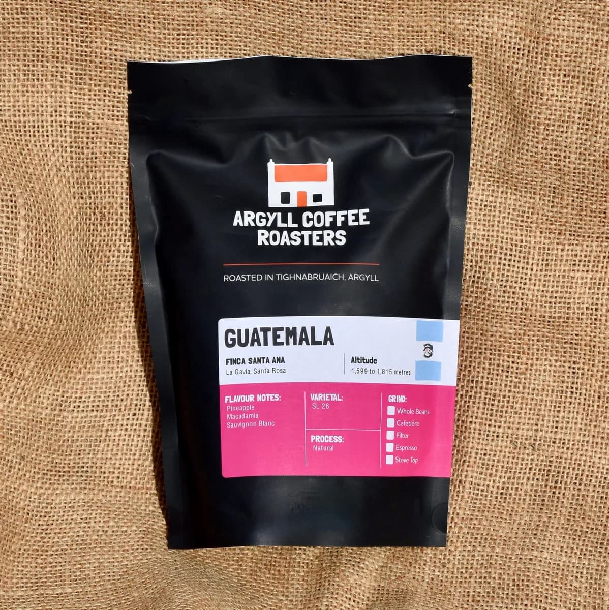 guatemala finca santa ana, guatemala + el salvador coffee from argyll coffee roasters