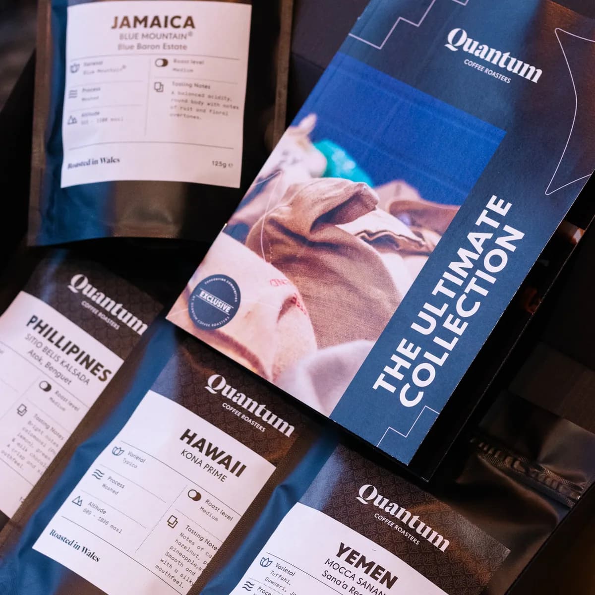 the quantum ultimate collection, ethiopia + hawaii + yemen coffee from quantum coffee roasters