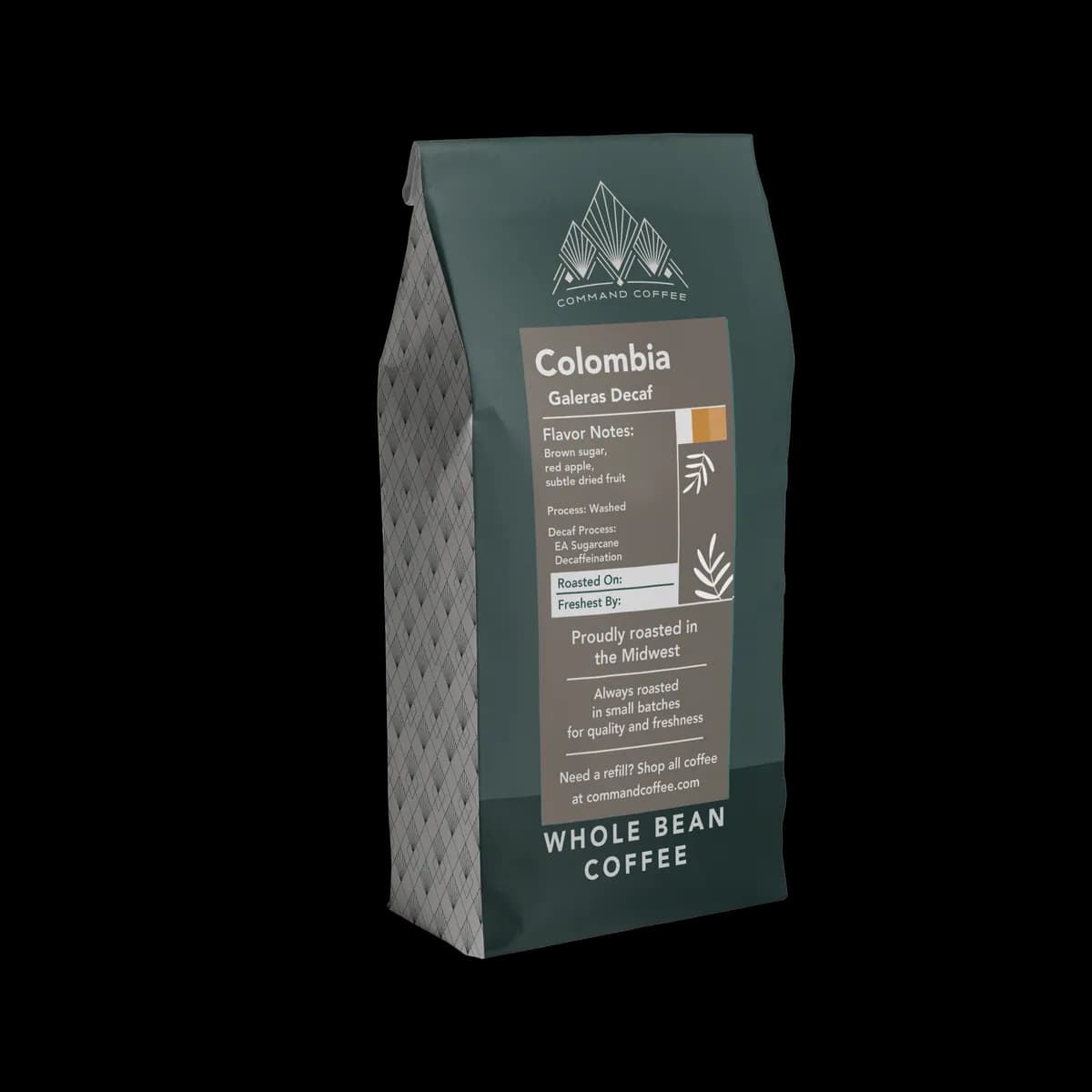 colombia - galeras decaf, colombia coffee from command coffee