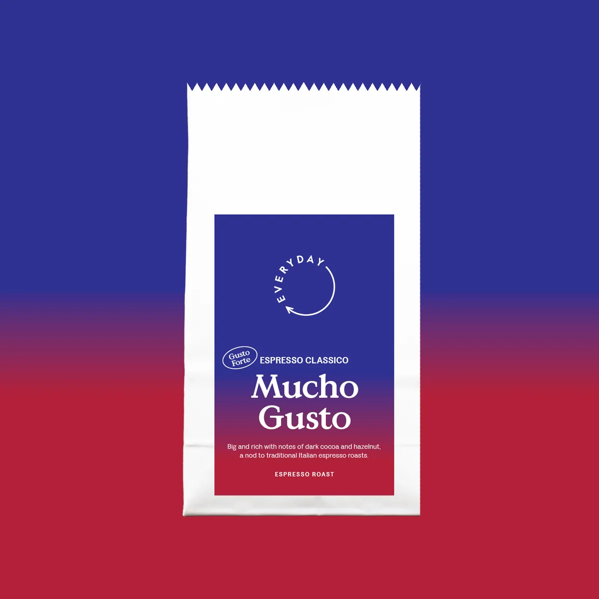 mucho gusto espresso blend, colombia + brazil coffee from everyday coffee