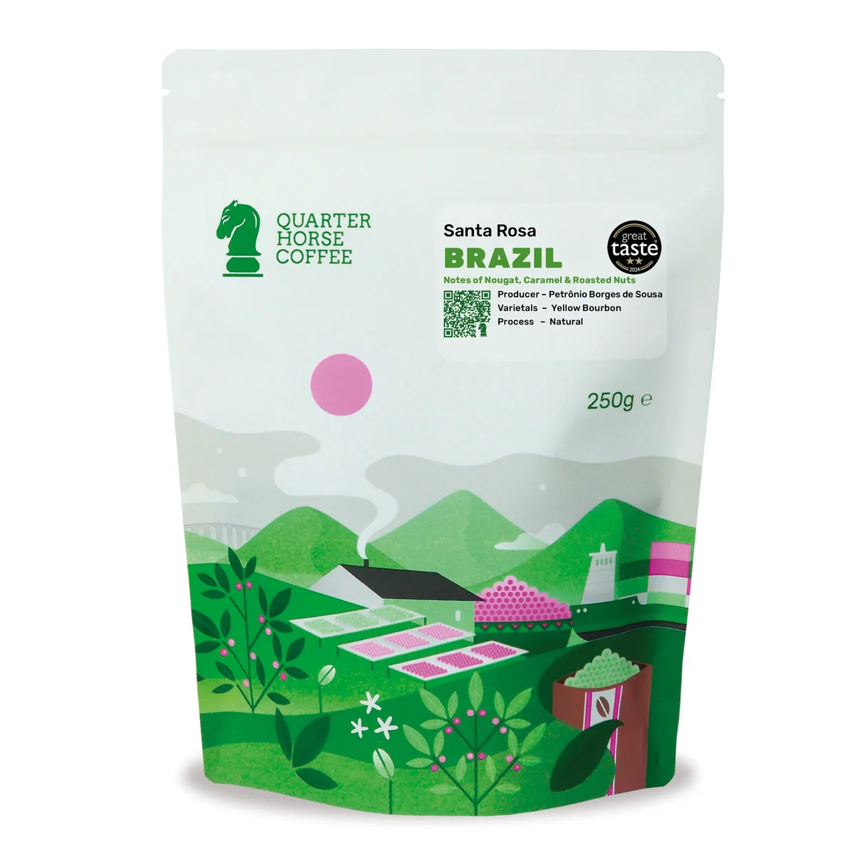 santa rosa, brazil coffee from quarter horse coffee roasters