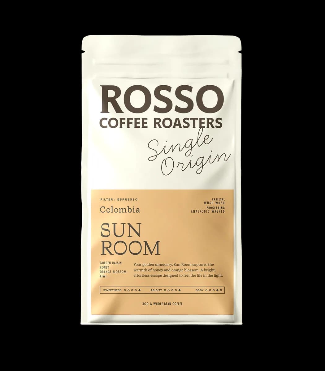 sun room / colombia 300g, colombia coffee from rosso coffee roasters - ramsay