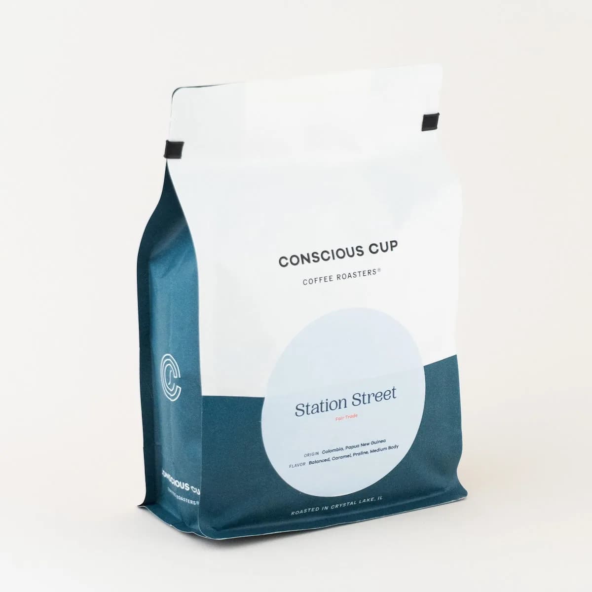 station street blend, colombia + papua new guinea coffee from conscious cup coffee roasters - crystal lake