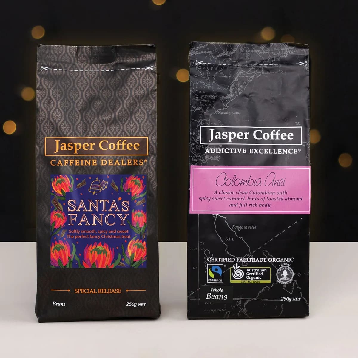 coffee lovers twin pack, colombia coffee from jasper coffee - roaster