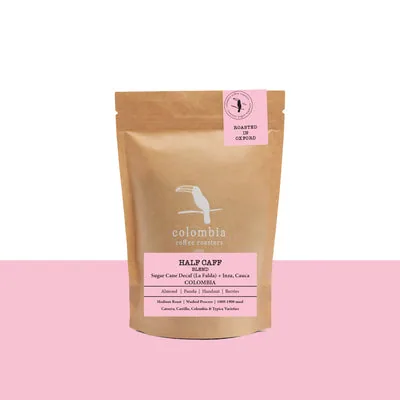 half caff blend, colombia coffee from colombia coffee roasters