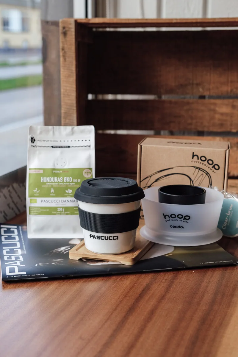 ceado hoop + friskristet honduras øko + pascucci to go porcelænskop, honduras coffee from caffe pascucci // pascucci danmark