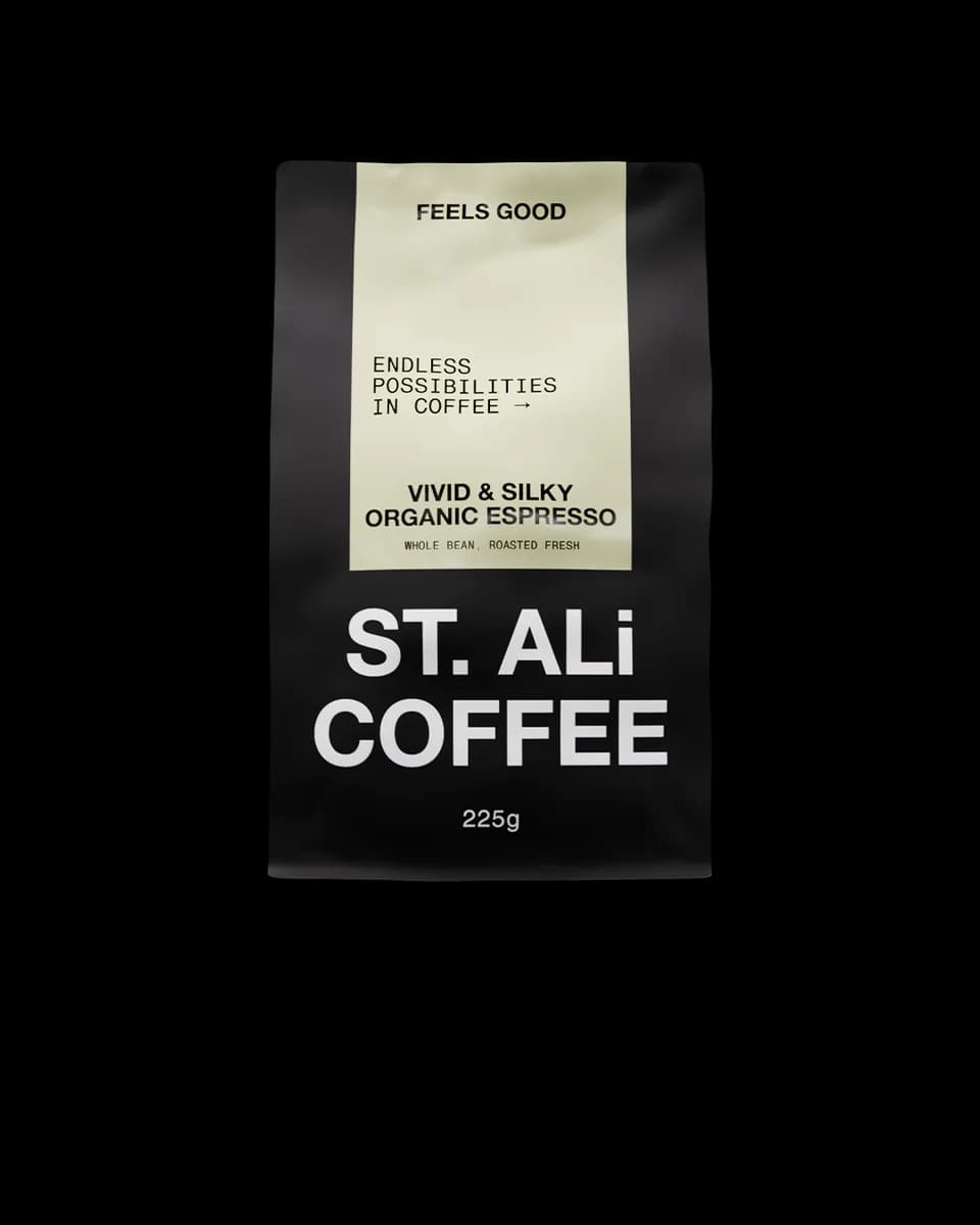 feels good | organic espresso blend, colombia coffee from dramanti artisan coffee roasters