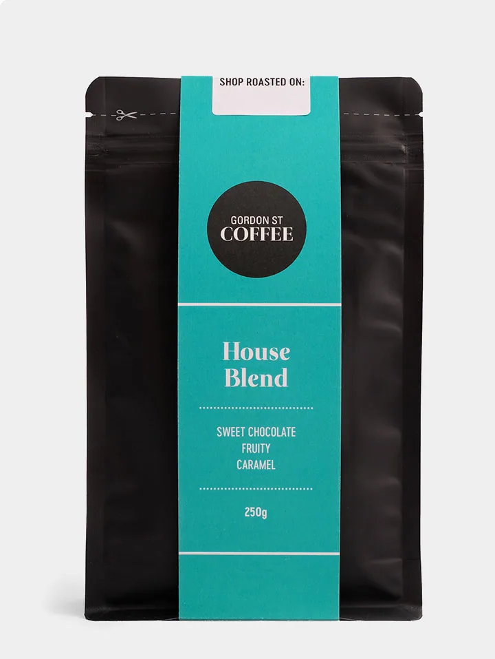 house blend great taste winner 2025, ethiopia + brazil + guatemala coffee from gordon st coffee edinburgh