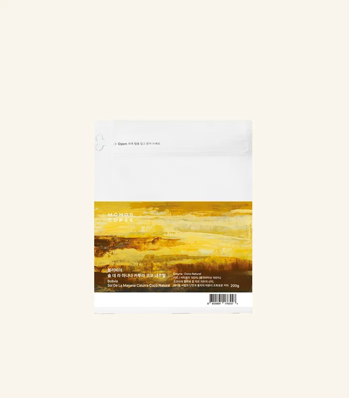 원두 볼리비아 솔 데 라 마냐나 카투라 코코 내추럴, bolivia coffee from momos yeongdo roastery & coffee bar