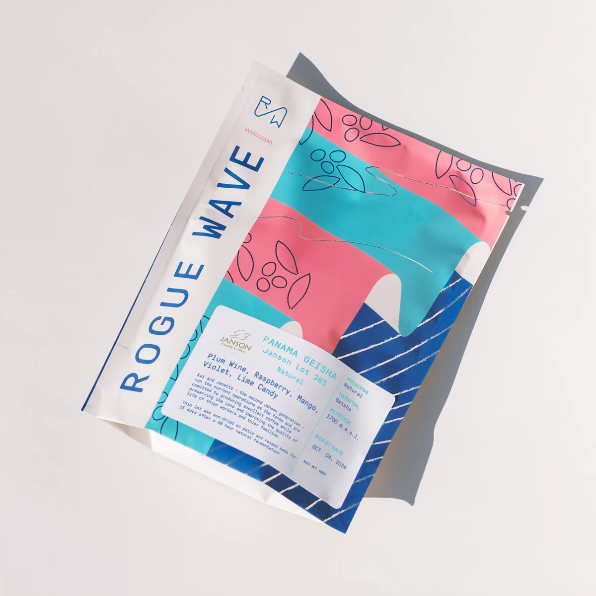 panama - janson geisha lot 385 | natural - 100g - archived, panama coffee from rogue wave coffee