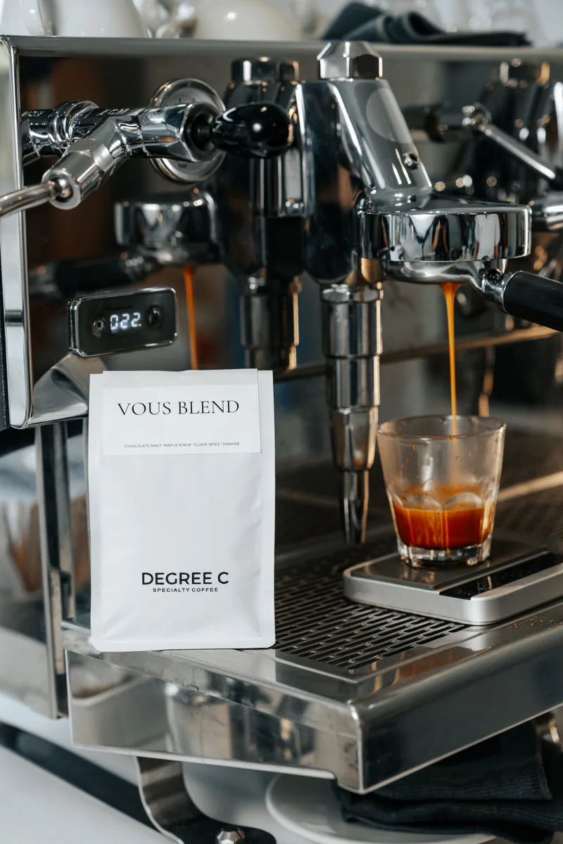 vous blend, colombia + brazil coffee from degree c cafe + roastery