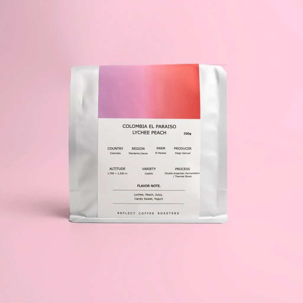 리플렉트커피 콜롬비아 엘파라이소 리치피치 200g, colombia coffee from reflect coffee roasters