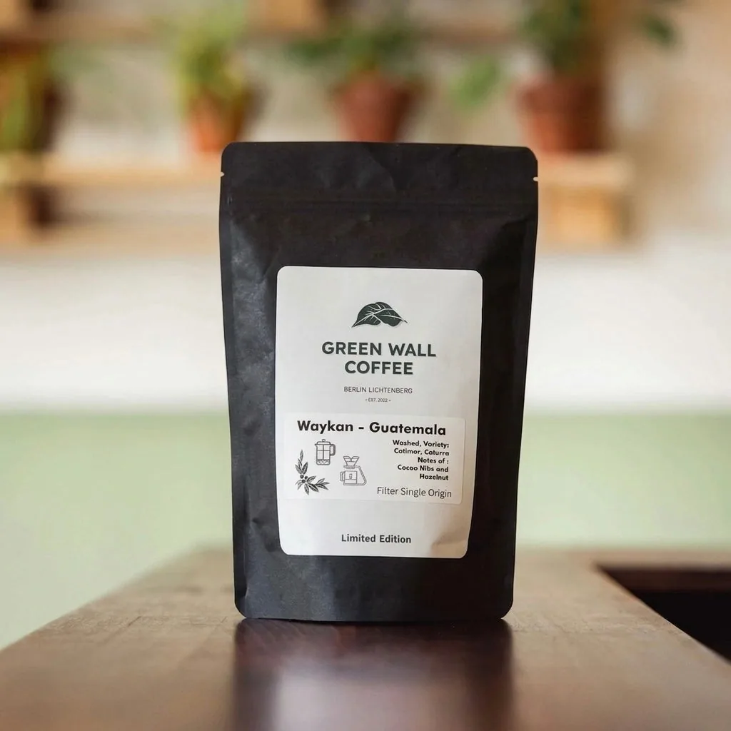 waykan, guatemala coffee from green wall coffee