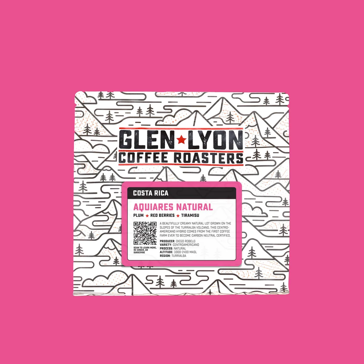 costa rica aquiares natural, costa rica coffee from glen lyon coffee roasters