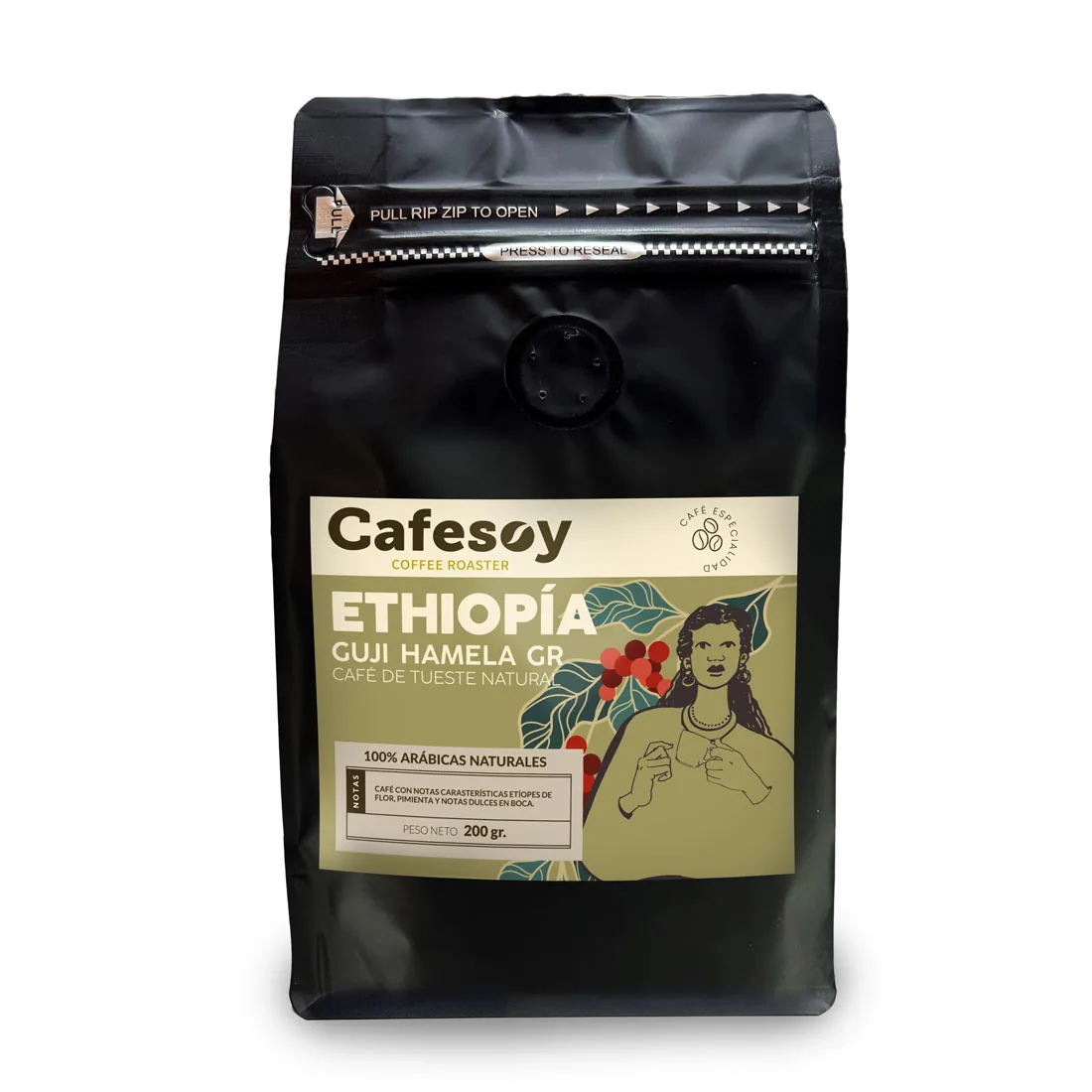 ethiopía guji 200 gr. – café de especialidad, ethiopia coffee from cafés cafesoy | café especialidad | tienda café online