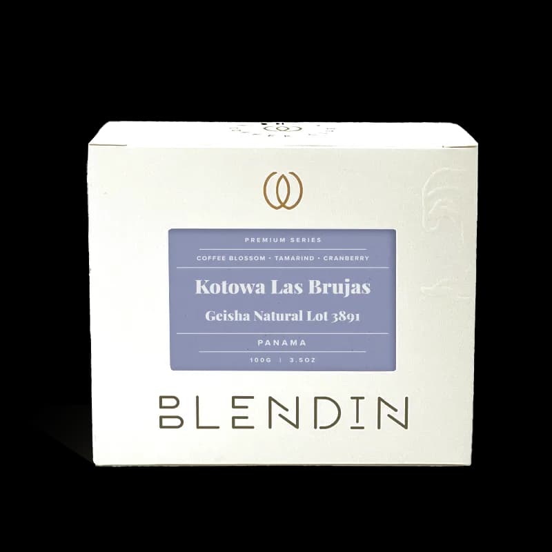 kotowa las brujas geisha natural lot 3891, panama coffee from blendin coffee club