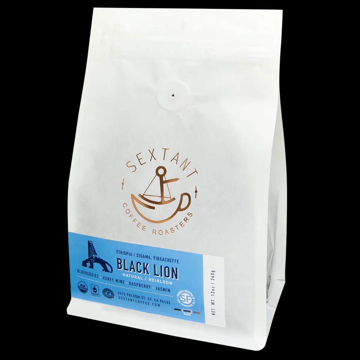 black lion - best seller organic yirgacheffe heirloom - ethiopian coffee, ethiopia coffee from sextant coffee roasters