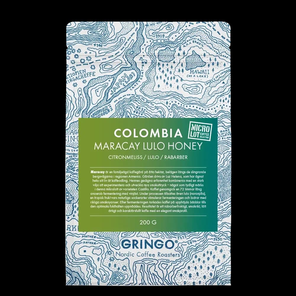 colombia maracay lulo honey, colombia coffee from gringo nordic coffee roasters
