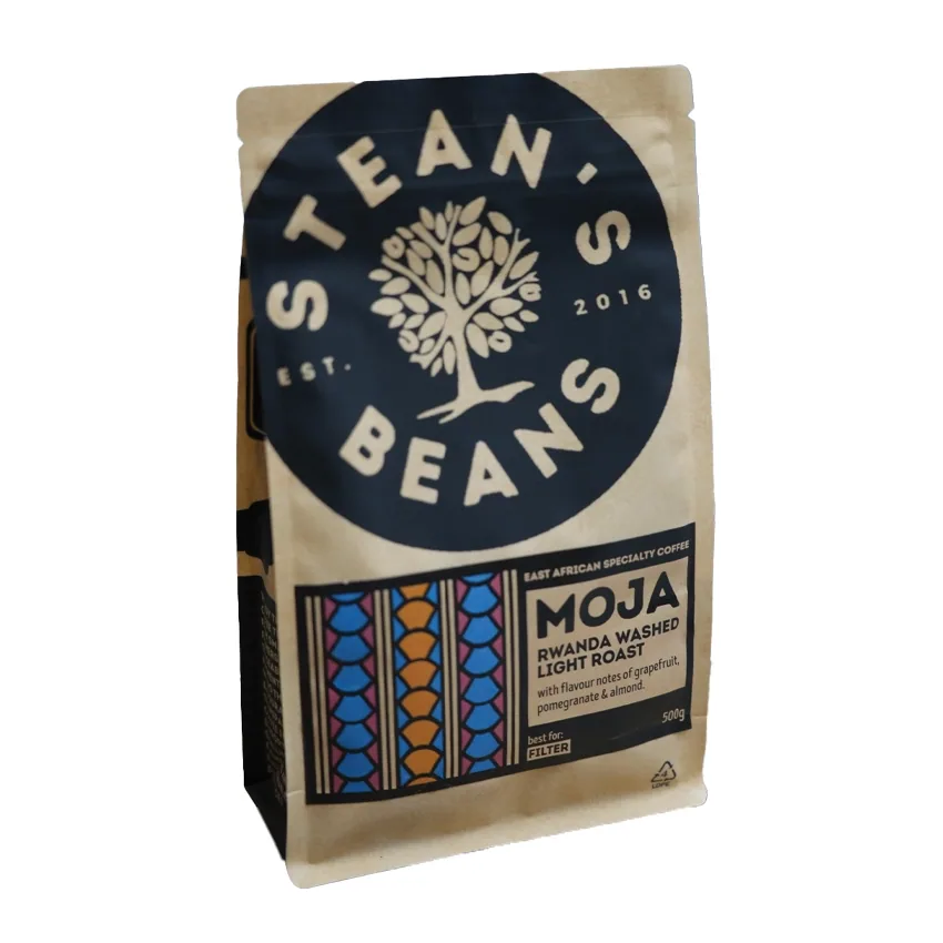 moja, rwanda coffee from stean's beans