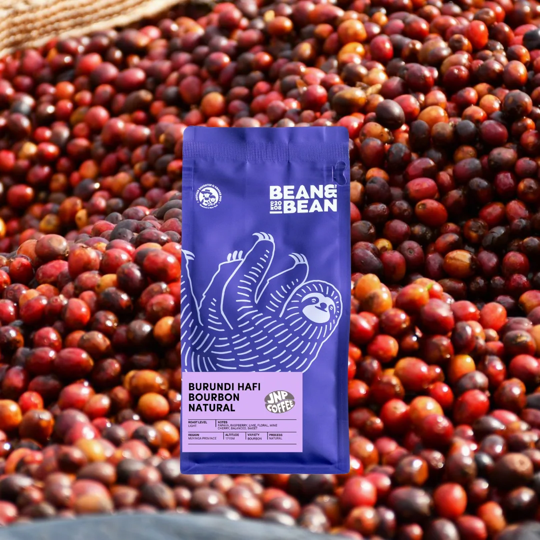 burundi hafi bourbon natural, burundi coffee from bean & bean queens — roastery & cafe