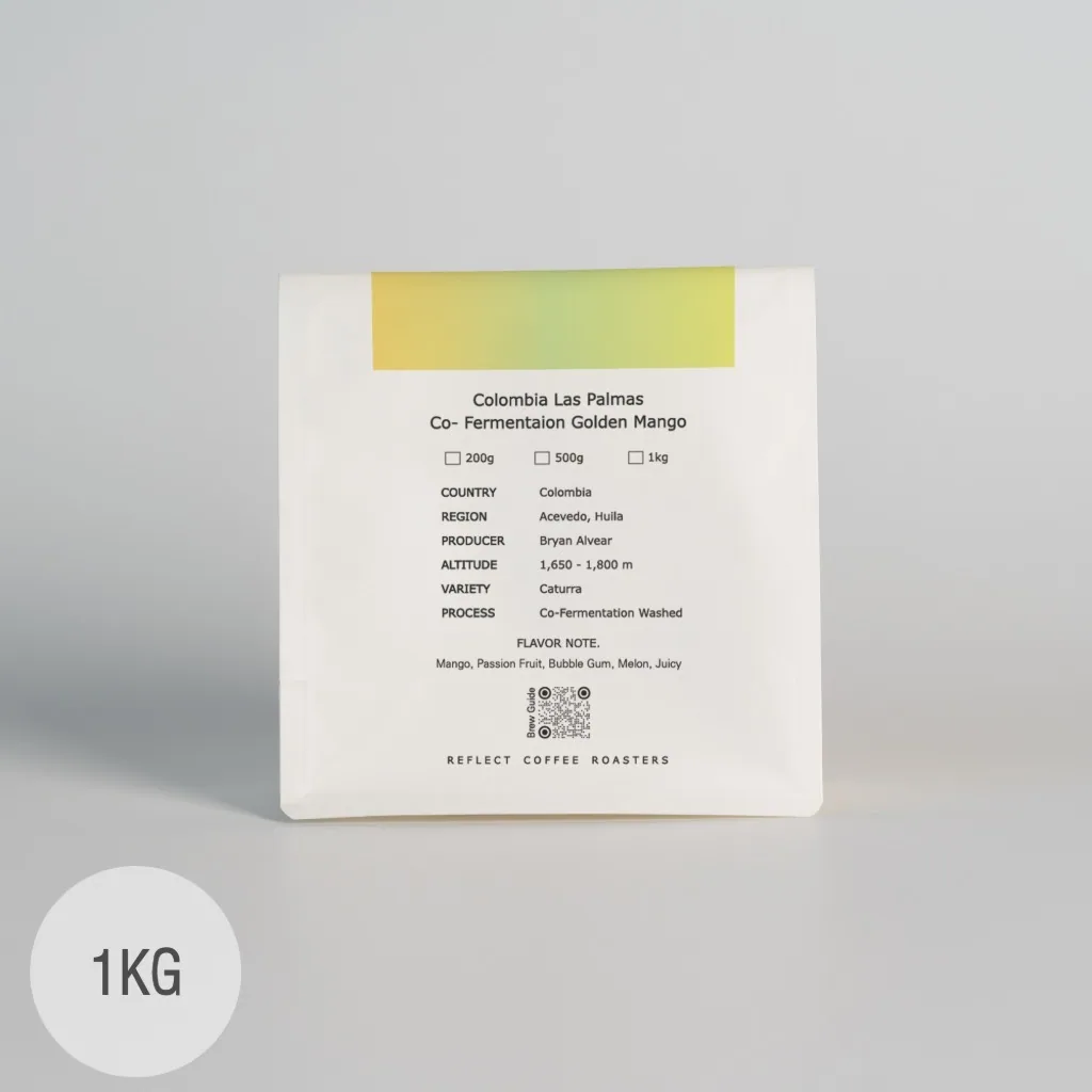콜롬비아 라스 팔마스 골든망고 1kg, colombia coffee from reflect coffee roasters