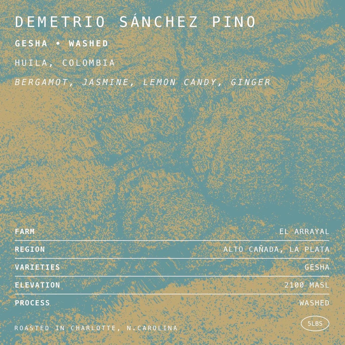 demetrio sanchez pino geisha • washed, colombia coffee from hex coffee roasters